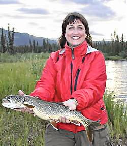 Tina with Trout
